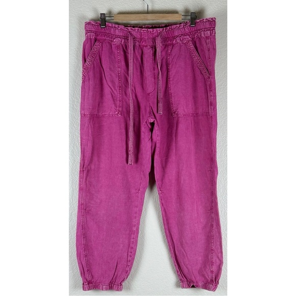 Anthropologie Women's Rhys Utility Jogger Pink, size XL - Picture 3 of 8